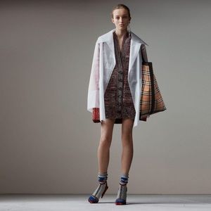 Burberry soft touch plastic coat Authentic !